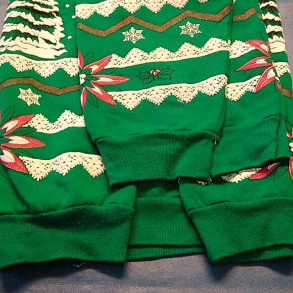 Vintage Nutcracker Large Women's Christmas Sweatshirt Santa Reindeer Snow - Picture 10 of 10